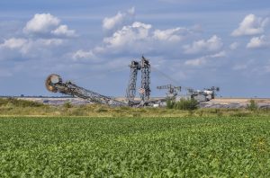 landscape, open pit mining, mining